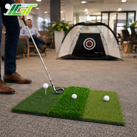 Tapis de golf Tri-Turf pour l'entraînement au swing, au chipping et au putting