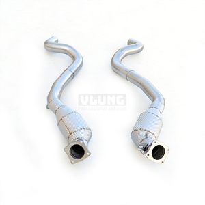 ท่อไอเสียสแตนเลสแบบ High Flow Thermal Insulation Downspout สำหรับ Porsche Panamera 970 3.6L ปี 2009-2013 สำหรับการปรับแต่งรถแข่ง - Product Image 5