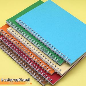 Bloc-notes à spirales avec couverture en PU, format A5, couleur turquoise, pour écrire et prendre des notes - Product Image 2