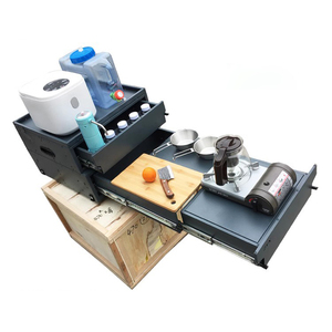 Con cama modificada, viaje, comedor, caravana, cocina móvil, cocina portátil, juego de cocina, caja de almacenamiento de cocina multifuncional - Product Image 3