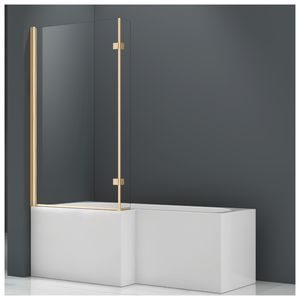 Panel/Biombo para <span class=keywords><strong>Bañera</strong></span> sin Marco, Nuevo Modelo 2023, Diseño Moderno, Vidrio Templado, Impermeable, Venta Directa <span class=keywords><strong>de</strong></span> Fábrica - Product Image 3