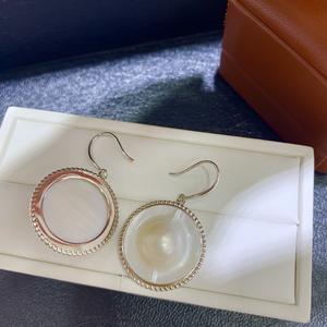 Pendientes de Perlas Naturales MySunshine, 25 mm de Diámetro Exterior, Perla de Concha de Caballo, Tamaño 21-22 mm - Product Image 3