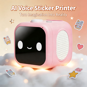 Mini imprimante d'autocollants IA pour enfants, interactive, à commande vocale, portable, thermique, sans encre, pour la création de stickers DIY - Product Image 1