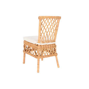 Sedia in Rattan 47x58x90 con Cuscino Naturale - Product Image 2