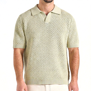 Polo pour homme, classique, manches courtes, col classique, décontracté, pour l'été, les sports de plein air, le quotidien, vert, léger, élégant - Product Image 1