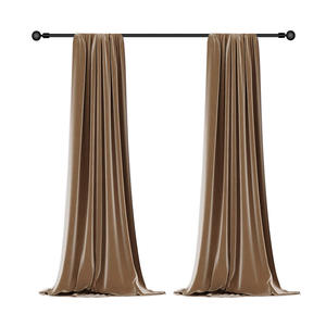 Rideaux occultants en chenille cachemire, nouveau style mi-siècle, tissu velours, <span class=keywords><strong>chambre</strong></span> à coucher, salon, sur mesure, motif uni - Product Image 1