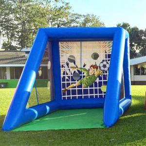 Obiettivi di calcio gonfiabili verdi in vendita ragazzi parco giochi all'aperto blu piccolo obiettivo di calcio gonfiabile - Product Image 2