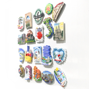 Aimant de réfrigérateur personnalisé <span class=keywords><strong>pas</strong></span> <span class=keywords><strong>cher</strong></span>, souvenir personnalisé, aimant de réfrigérateur en résine 3D Chalkidiki, aimant de pays et de villes du monde pour réfrigérateur - Product Image 3