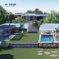 Mooxon Bio climatic Pergola Aluminium Motorisiertes Dach Skypoly Technology Fortschritt liches Außen abdeckung system