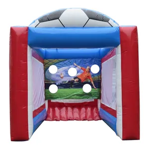 Commercial pvc inflatable soccer field balls wholesale basketball and soccer inflatable game giant inflatable soccer goal