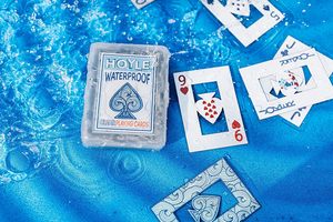 Cartas <span class=keywords><strong>de</strong></span> Juego Rectangulares Impermeables Personalizadas Hoyle, Logotipo <span class=keywords><strong>de</strong></span> As <span class=keywords><strong>de</strong></span> Espadas Azul, Estuche <span class=keywords><strong>de</strong></span> Plástico Transparente, Juego <span class=keywords><strong>de</strong></span> Cartas para Exteriores, Piscina, Viajes - Product Image 5
