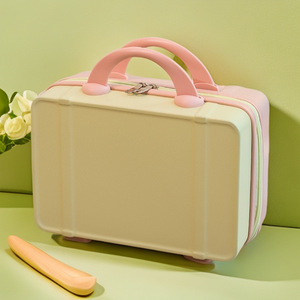 Maleta pequeña personalizada de 14 pulgadas, mini bolsa de almacenamiento de cosméticos de moda con cierre de cremallera, función impermeable y caja de contraseña - Product Image 6