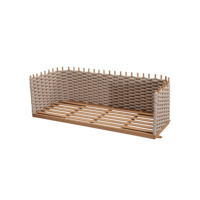 Canapé balançoire géant en corde et aluminium pour extérieur, idéal pour les espaces de détente modernes, les cours de villas, les zones de vue et les complexes hôteliers