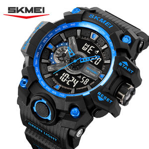 SKMEI 2396 jam tangan olahraga untuk pria, arloji olahraga luar ruangan modis Reloj, jam tangan dua waktu untuk pria, lampu LED - Product Image 5