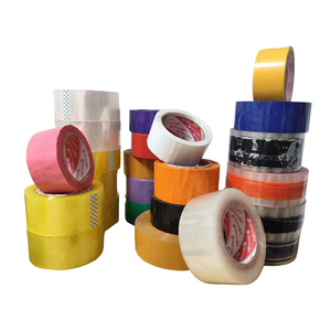 Cinta de Embalaje de PVC Transparente Autoadhesiva de Goma Activada por Agua de Una Sola Cara, Rollo Jumbo de 100M, Venta al por Mayor de Fábrica - Product Image 2