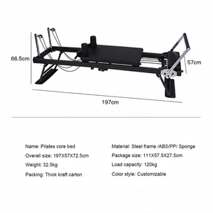 Máy tập Pilates tại nhà gấp gọn, bền, di động, phù hợp mọi cấp độ, có lò xo, thân bằng nhôm, hộp đựng tiện lợi, tốt cho sức khỏe - Product Image 4