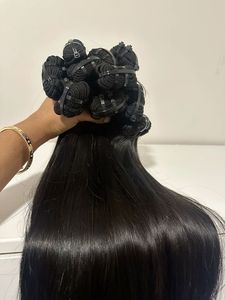 Extensiones de Cabello Humano Virgen Brasileño Natural de 18 Pulgadas, 100% Cabello Humano, Grado 9A, Color Natural, Venta al Por Mayor - Product Image 2