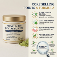 Poudre dentaire Astrawell Premium pour chiens, pour le contrôle de la plaque dentaire, du tartre et de la mauvaise haleine