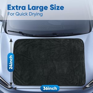 Toalla de Microfibra Ultra Absorbente, de Pelo Largo y Comprimida, Ecológica, de Secado Rápido, para Lavado de Autos y Detallado Automotriz - Product Image 4