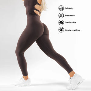 MIQI Tissus Chauds Style Dos Nu Séchage Rapide Leggings De Sport Combinaison Femmes Outwear Fitness Yoga <span class=keywords><strong>Body</strong></span> pour Grande Fille - Product Image 1