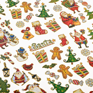 Set di Adesivi Natalizi con Simpatici Babbo <span class=keywords><strong>Natale</strong></span>, Pupazzo di Neve e <span class=keywords><strong>Albero</strong></span> per Confezioni Regalo e Decorazioni Scrapbook - Product Image 6