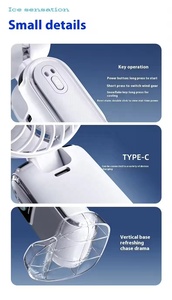 Mini Ventilador de Mano Turbo Portátil, Ventilador de Bolsillo Recargable de Alta Velocidad con Pantalla Digital, Regalo de Viaje - Product Image 5