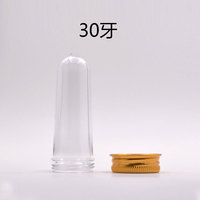 Tube à essai en plastique PET transparent de 25 ml avec bouchon à vis pour l'emballage des lacets – Prix direct usine
