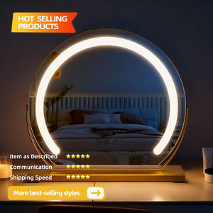 Espejo de Maquillaje LED Inteligente de Metal para Dormitorio, Diseño Moderno de Vidrio con Forma y Logotipo Personalizables para Recámara - Product Image 6