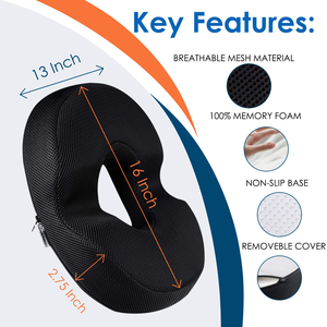 เบาะนั่งเจลหมอนนัทดีไซน์ออร์โธปิดิกส์บรรเทาอาการปวดสำหรับริดสีดวงทวารหลังคลอด - Product Image 3