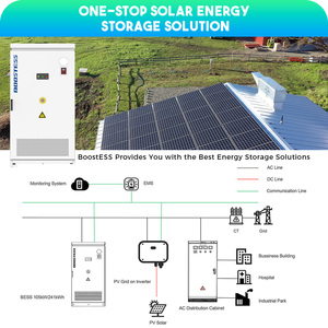 BOOSTESS <b>Energy</b> Industrial Solar <b>System</b> 105kw 241kwh Hybrid Commercial All In One Power <b>Storage</b> - Product Image 2