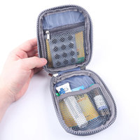 Trousse de Maquillage Vide, Sac de Rangement Médical d'Urgence, Imperméable, Portable, en Tissu Oxford, Organisateur pour Infirmière, Boîte à Maquillage