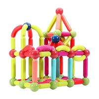AiJH - Bloques de Construcción 3D al por Mayor, Juego de Construcción DIY con Palitos y Bolas de Plástico ABS para Niños, Juguetes Educativos