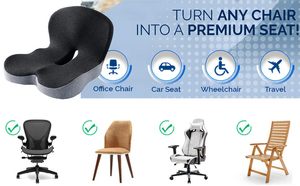 <span class=keywords><strong>Coussin</strong></span> de siège de camionneur Now Trucker Seat Cushion 1 en mousse à mémoire de forme, fermeté moyenne, soutien <span class=keywords><strong>lombaire</strong></span>, soulagement des douleurs dorsales, soutien des hanches, ajustement universel - Product Image 5