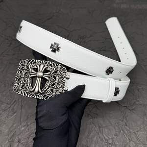 Nuovissimo all'ingrosso Unisex Retro cintura Vintage borchia fibbia di lusso Versatile cintura liscia alla moda <span class=keywords><strong>per</strong></span> gli uomini delle donne America - Product Image 4