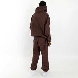 Sudaderas con capucha gráficas con estampado de abullonado personalizado de alta calidad para hombres y mujeres-Sudaderas de calle de algodón pesado con logotipo de serigrafía - Product Image 6