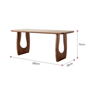 Table à manger en <span class=keywords><strong>noyer</strong></span> <span class=keywords><strong>noir</strong></span> d'Amérique du Nord massif pour salon et salle à manger - Product Image 2