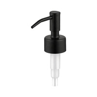 Pompe de distribution de savon 2cc à col 28/400 en acier inoxydable doré satiné, pompe de recharge pour bouteilles de salle de bain
