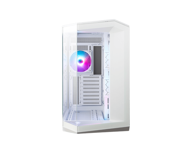 MSI MAG PANO 100R PZ WHITE Mid Tower Gaming Case ATX Aluminum Unibody Design Support Back Connect Motherboard Case PC Chassis