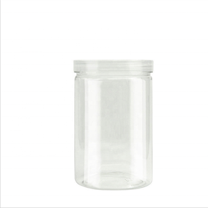 食品グレードのプラスチック缶アルミキャップスナック用の蓋付きプラスチック収納ジャープラスチック食品収納クリアクッキーラウンドジャー - Product Image 6