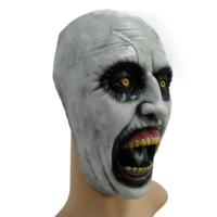 Masque en latex de religieuse effrayante d'horreur personnalisé pour Halloween 2024