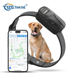 TIZE-Collier de repérage GPS pour chien 4G, avec logo personnalisé, pour chiens de chasse