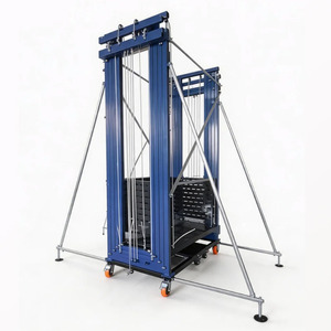 bibo Factory Wholesale 500kg Electric Scaffold Machine <b>Table</b> 2-10m Foldable Portable Lifting Platform Electric Scaffolding - Product Image 1