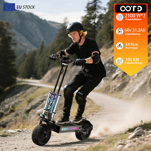 OOTD T90 Almacén UE OEM/ODM Cuadro de aluminio plegable 100KM de autonomía Neumático de 13 pulgadas Sensor Freno de disco hidráulico Completo T90 OOTD T90 T90 - Product Image 1
