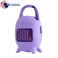 Étui de protection souple en silicone pour enceinte portable d'extérieur Clip 5, sac de rangement et de transport