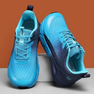 Zapatillas de ocio transfronterizas 2026 para fuera de temporada, marrón y amarillo, con suela gruesa, para montañismo y senderismo, con malla y aumento de altura - Product Image 2