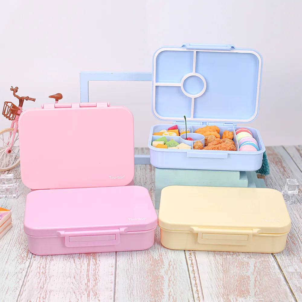 children plastic lunchbox kids personalized plastic bento lunch box with removable compartments