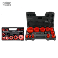 FEIDA 19 pièces personnalisées 19-76mm outils de menuiserie M42 foret Cutter pour bois métal PVC plastique bi-métal scies cloches