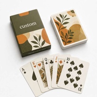 Cartes à Jouer Promotionnelles Personnalisées CMYK 4 Couleurs Papier Couché 310gsm Lamination Mate Vernis Sélectif UV Boîte Coulissante Échantillonnage Vente au Détail Cadeau Promotion de Marque