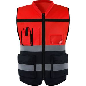 Chaleco Reflectante de Seguridad de Alta Visibilidad Azul Transpirable con Bolsillo para Tarjeta de Identificación, Ropa de Trabajo para Topógrafos e Ingenieros, Regalos IStapromo - Product Image 6