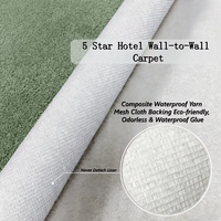 Moquette en rouleau pour couloir d'hôtel, en nylon, haute résistance, antibactérienne, insonorisante, couleur personnalisée pour les gestionnaires d'immeubles, approvisionnement à long terme